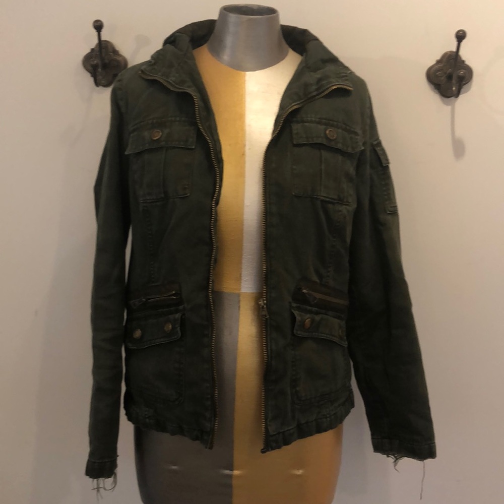Green army jacket brand mossimo supply co